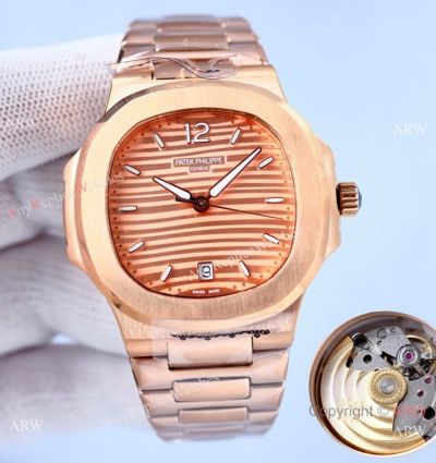 Swiss Quality AAA Watches Replica Patek Philippe Nautilus 7118 All Rose Gold Watches 40mm